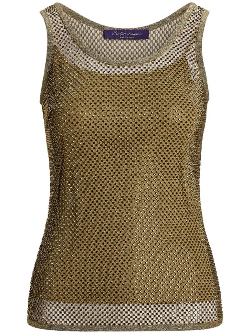 Ralph Lauren Collection Katai mesh tank top - Gold von Ralph Lauren Collection