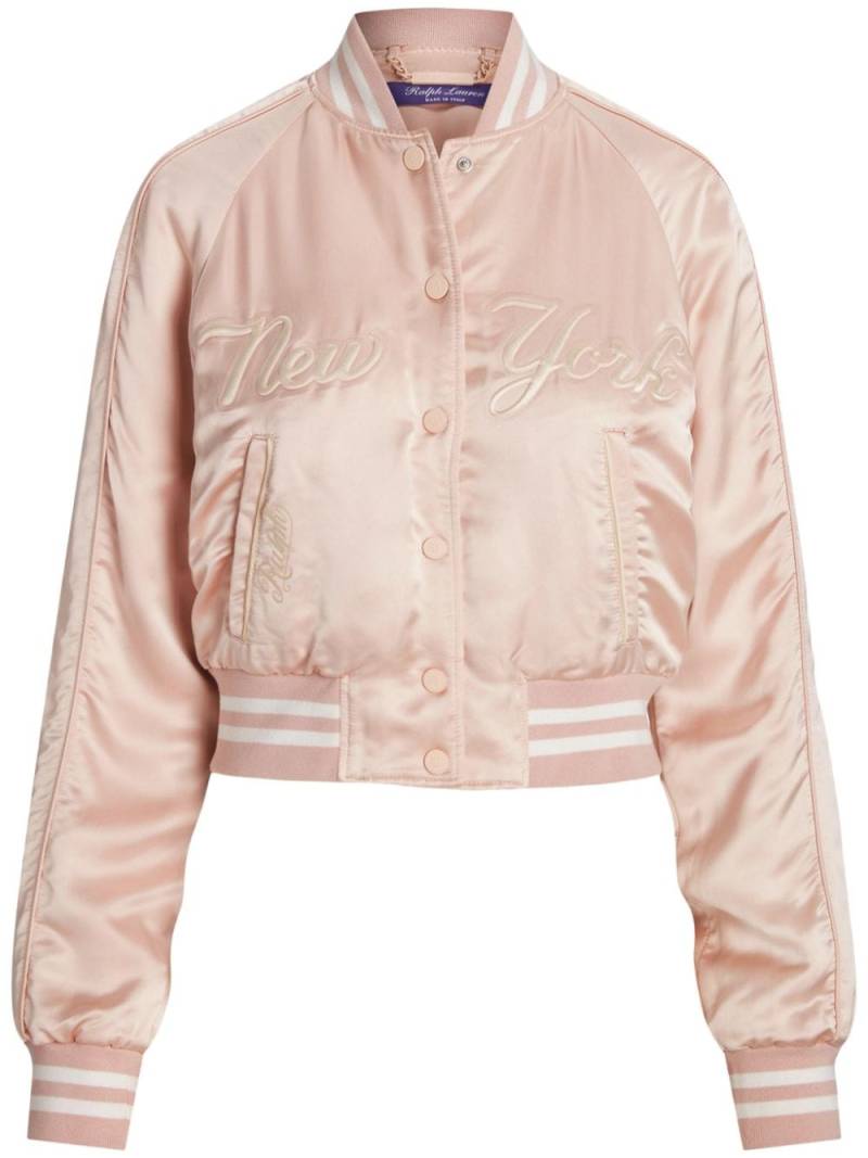 Ralph Lauren Collection Parson satin bomber jacket - Pink von Ralph Lauren Collection