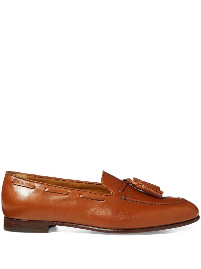 Ralph Lauren Collection Quillis almond-toe leather loafers - Brown von Ralph Lauren Collection