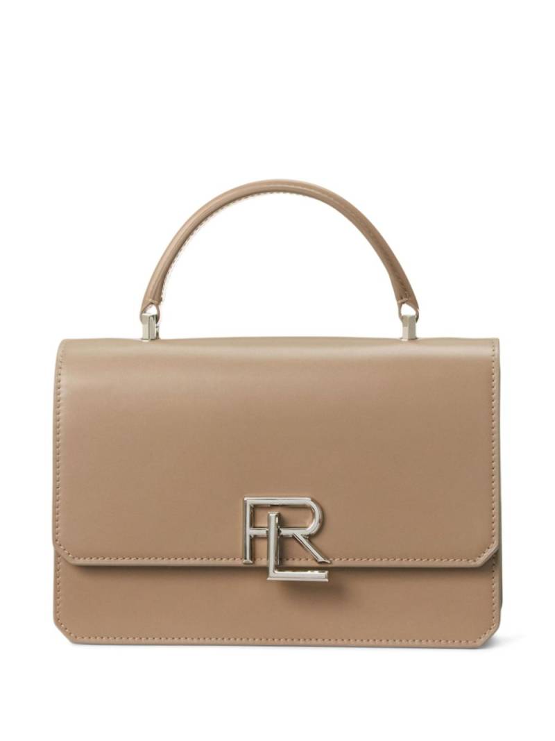 Ralph Lauren Collection RL logo-plaque leather crossbody bag - Brown von Ralph Lauren Collection