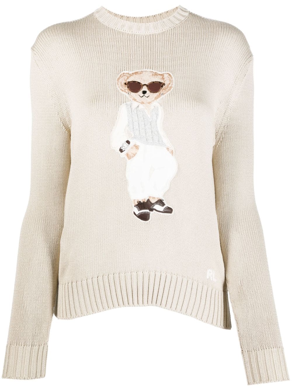 Ralph Lauren Collection Tuxedo Bear cotton jumper - Neutrals von Ralph Lauren Collection