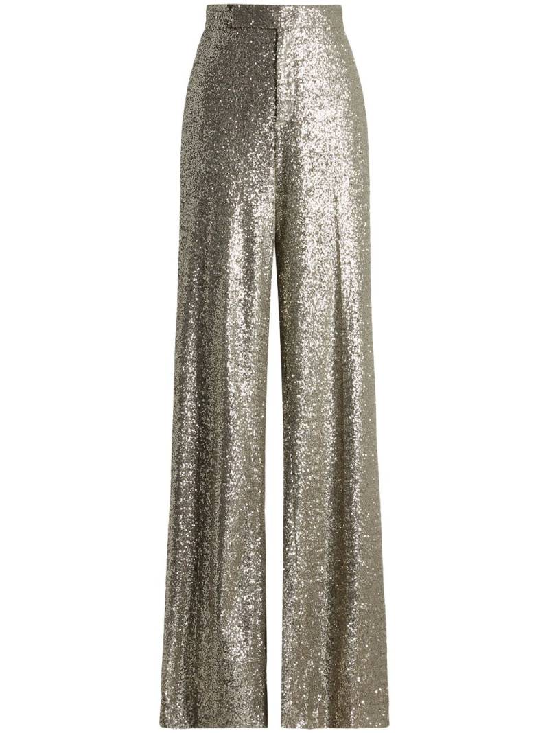 Ralph Lauren Collection Welles sequin-embellished trousers - Grey von Ralph Lauren Collection