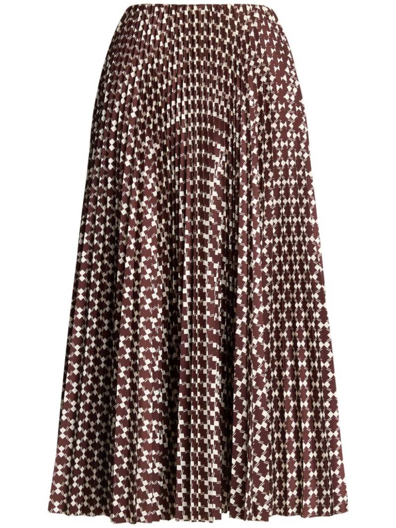 Ralph Lauren Collection abstract pattern midi-skirt - Brown von Ralph Lauren Collection