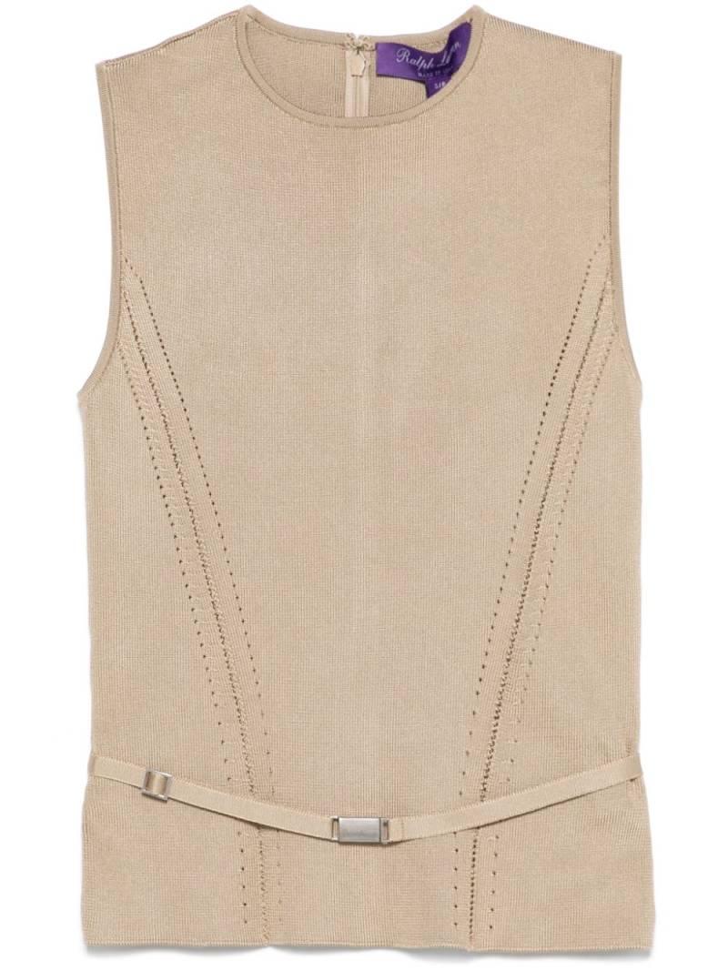 Ralph Lauren Collection belted tank top - Neutrals von Ralph Lauren Collection