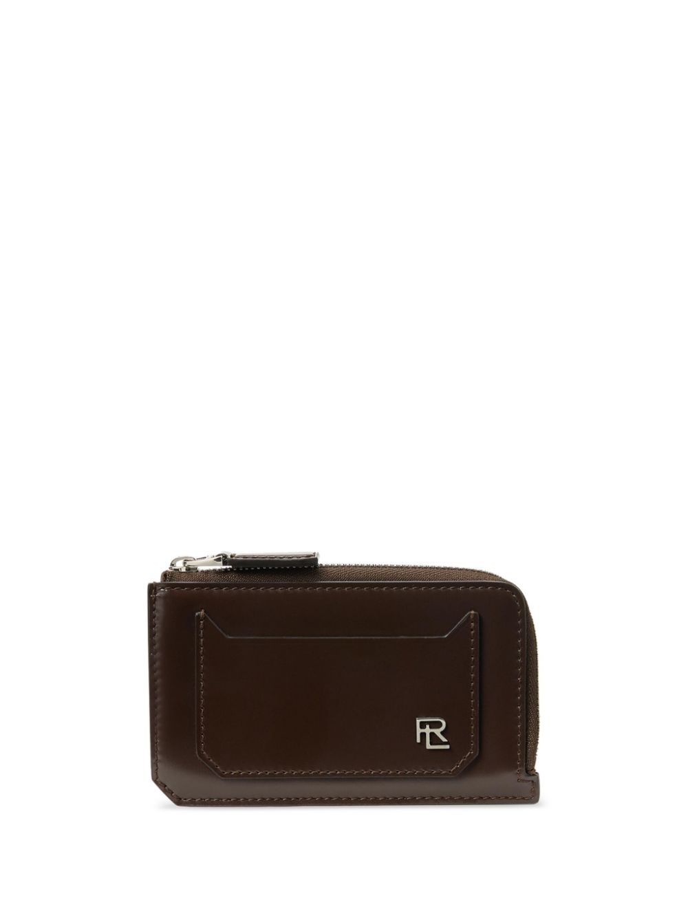 Ralph Lauren Collection box calfskin zip cardholder - Brown von Ralph Lauren Collection