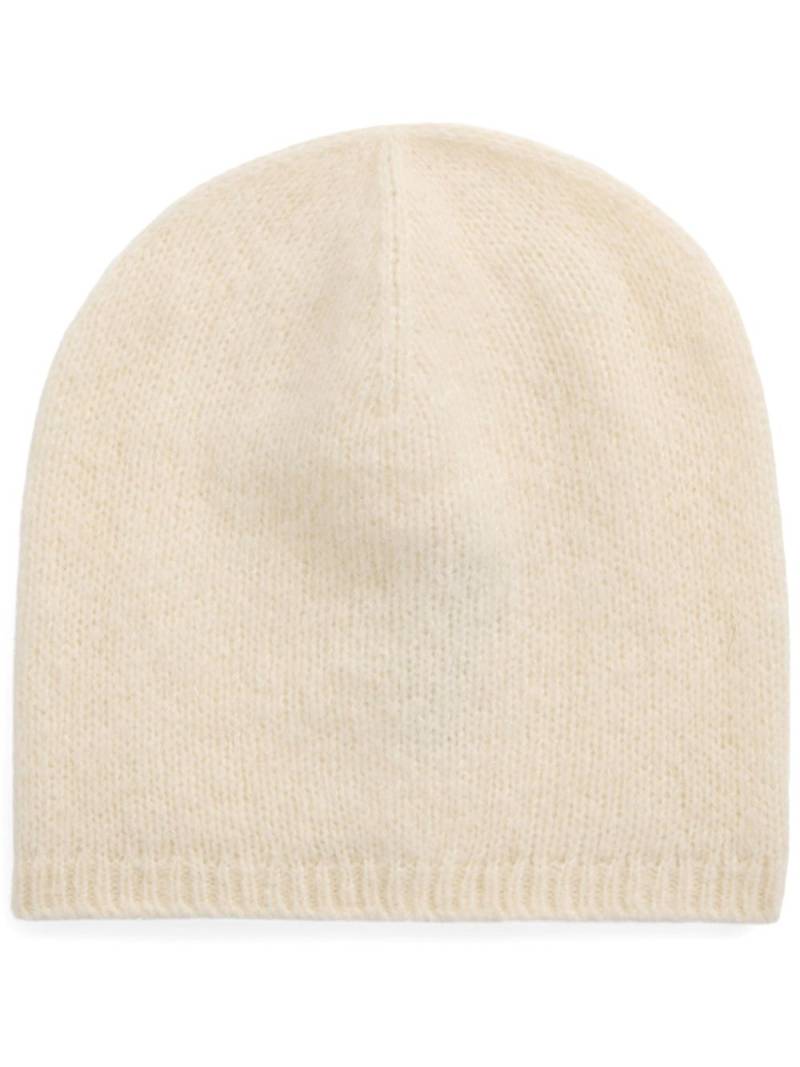 Ralph Lauren Collection brushed ribbed-edge beanie - Neutrals von Ralph Lauren Collection