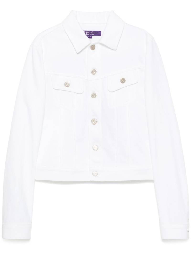 Ralph Lauren Collection cropped denim jacket - White von Ralph Lauren Collection