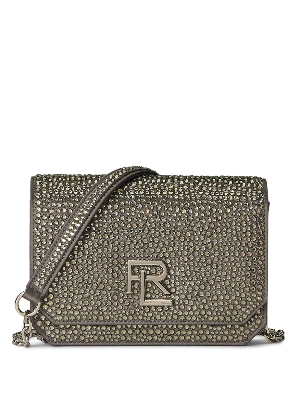 Ralph Lauren Collection crystal-embellished satin bag - Grey von Ralph Lauren Collection