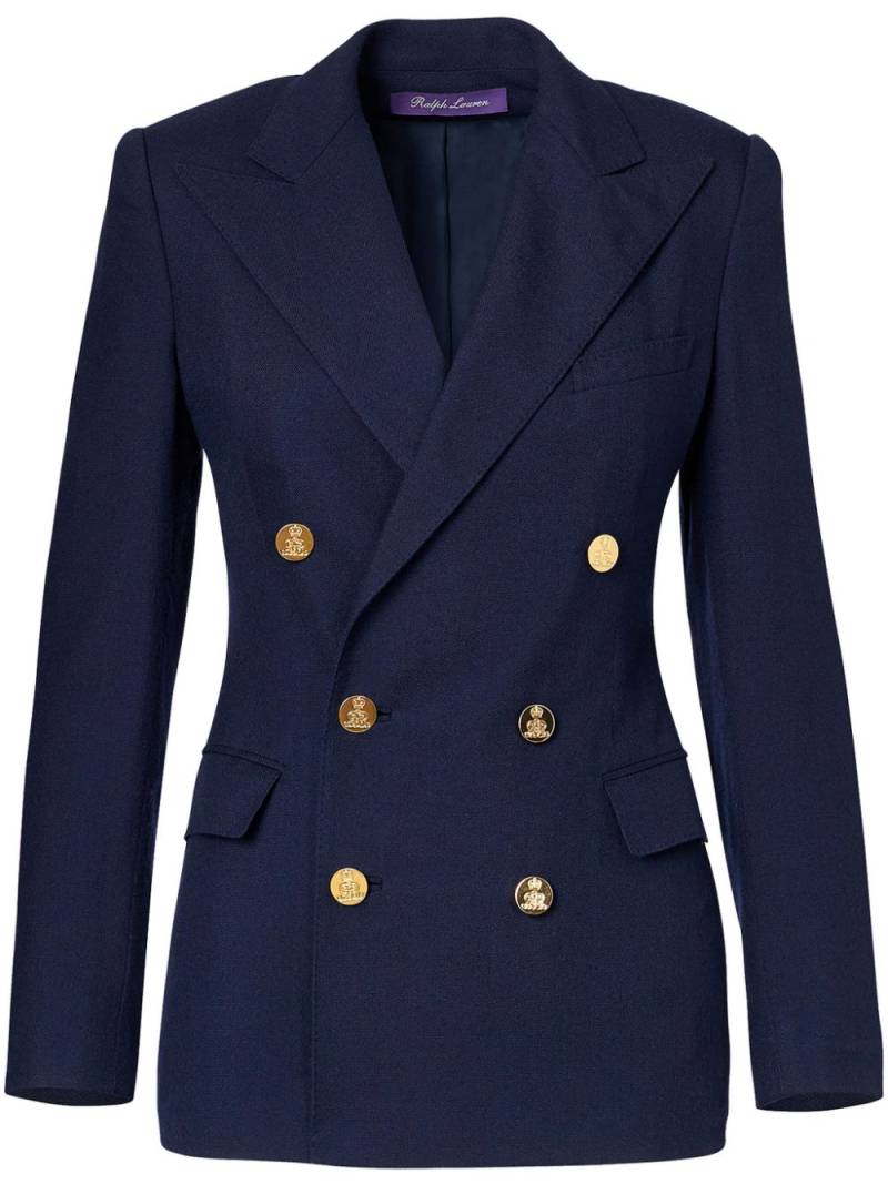 Ralph Lauren Collection double-breasted fitted blazer - Blue von Ralph Lauren Collection