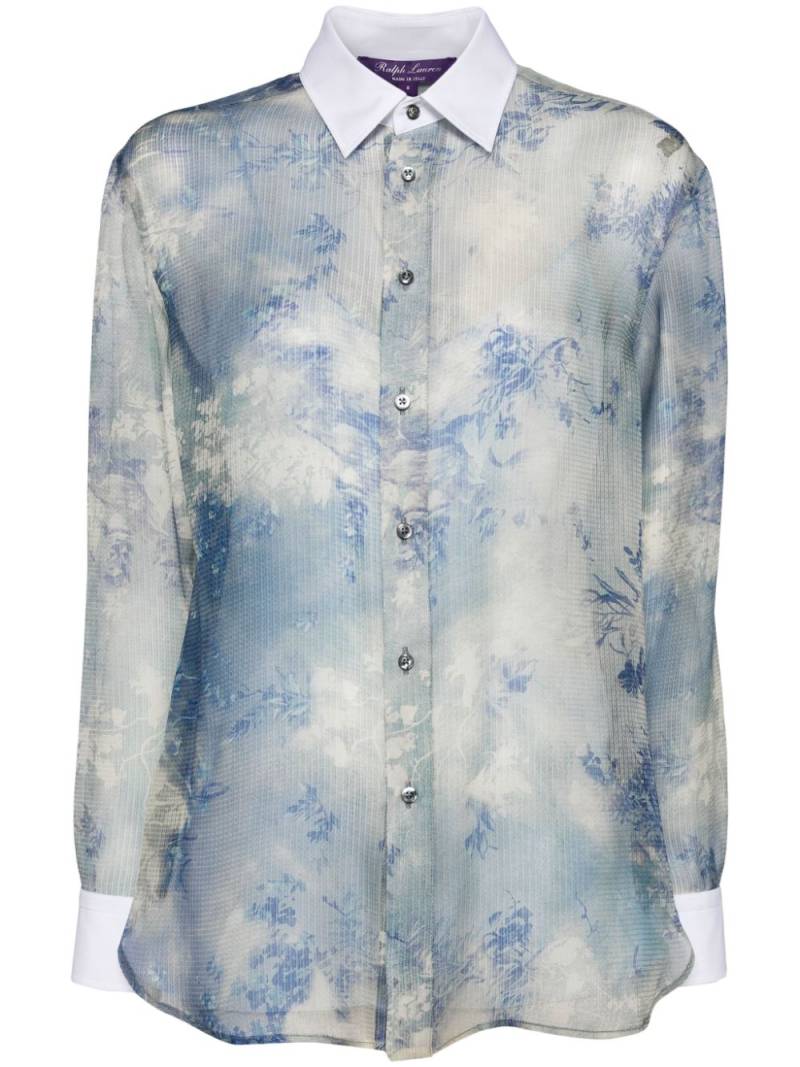 Ralph Lauren Collection floral-print shirt - Blue von Ralph Lauren Collection