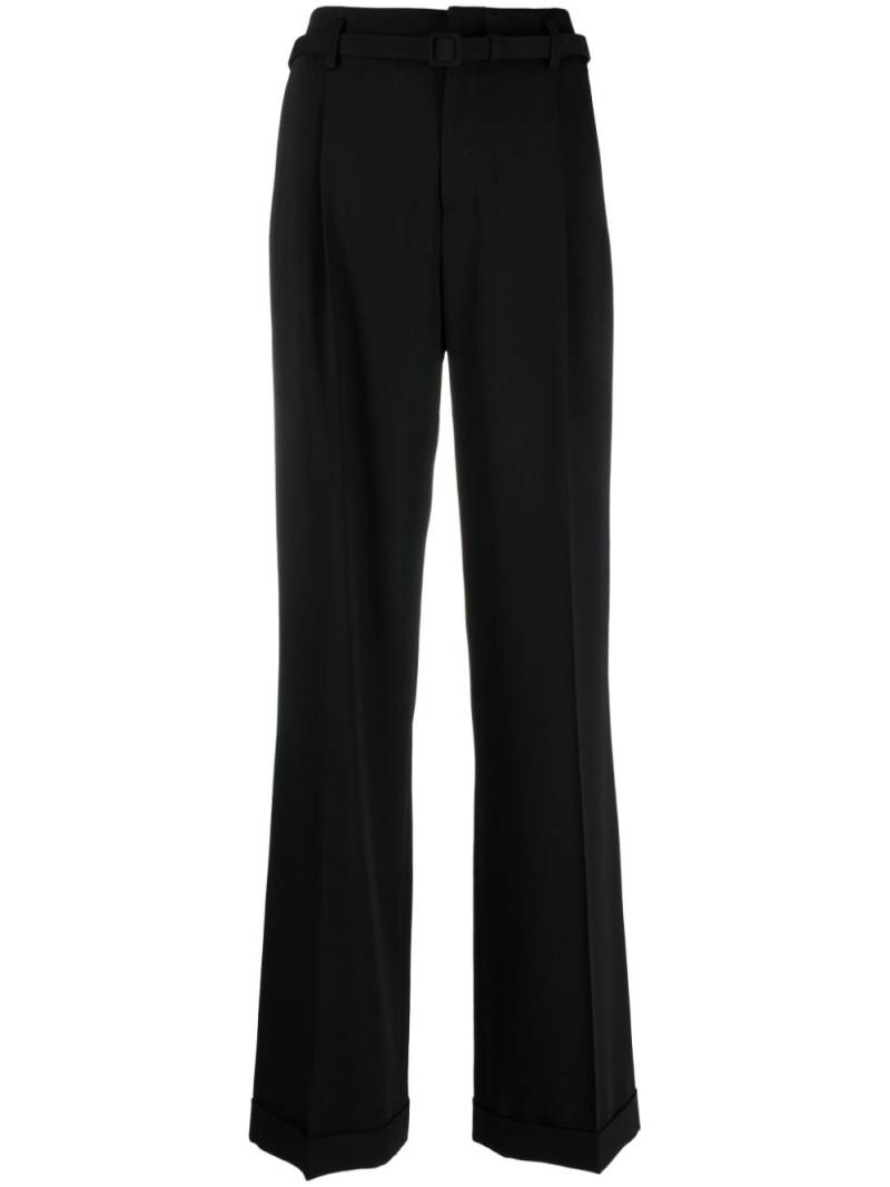 Ralph Lauren Collection high-waist wool tailored trousers - Black von Ralph Lauren Collection