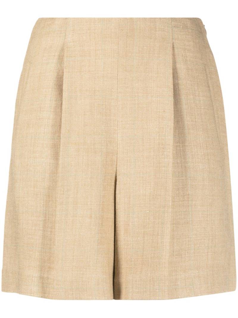 Ralph Lauren Collection high-waisted tailored shorts - Neutrals von Ralph Lauren Collection