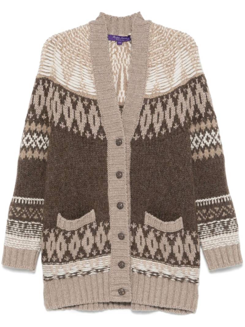 Ralph Lauren Collection intarsia-knit cardigan - Neutrals von Ralph Lauren Collection