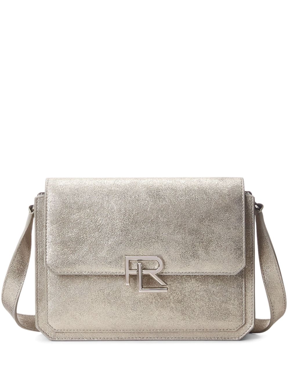 Ralph Lauren Collection logo-plaque leather shoulder bag - Silver von Ralph Lauren Collection