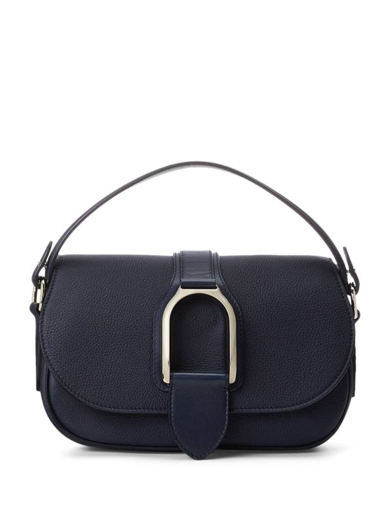 Ralph Lauren Collection medium pebbled-leather shoulder bag - Blue von Ralph Lauren Collection