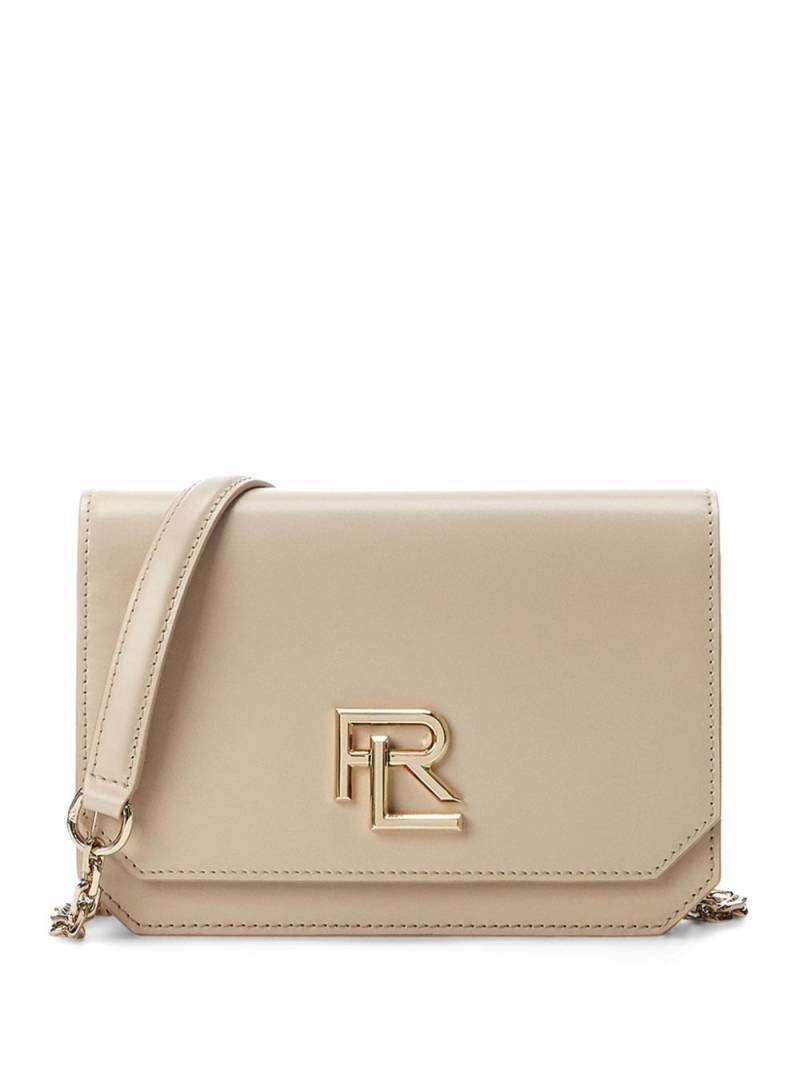 Ralph Lauren Collection mini logo-plaque leather crossbody bag - Neutrals von Ralph Lauren Collection