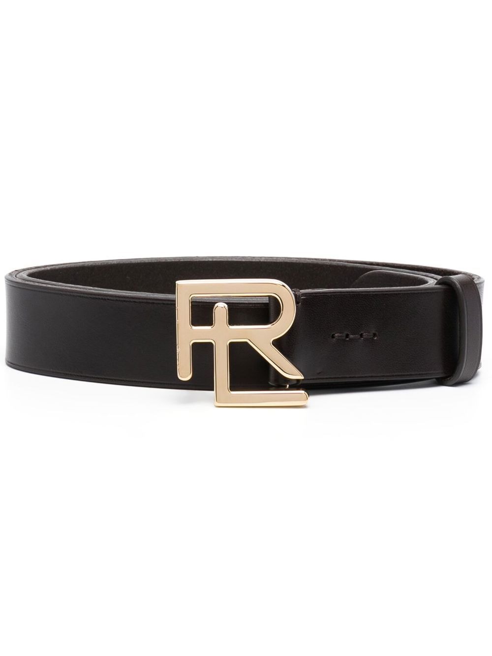 Ralph Lauren Collection monogram-buckle leather belt - Brown von Ralph Lauren Collection