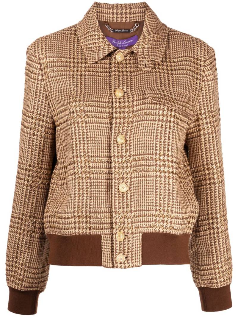 Ralph Lauren Collection plaid-check bomber jacket - Brown von Ralph Lauren Collection