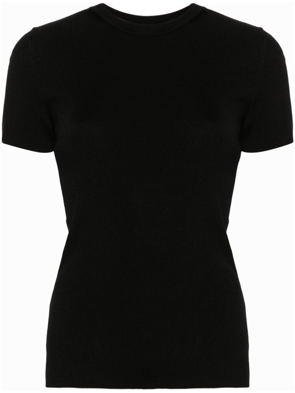 Ralph Lauren Collection ribbed-knit T-shirt - Black von Ralph Lauren Collection