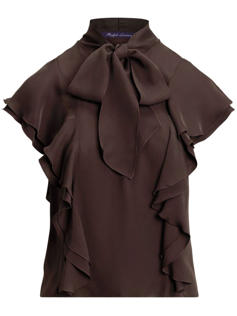 Ralph Lauren Collection ruffled shirt - Brown von Ralph Lauren Collection