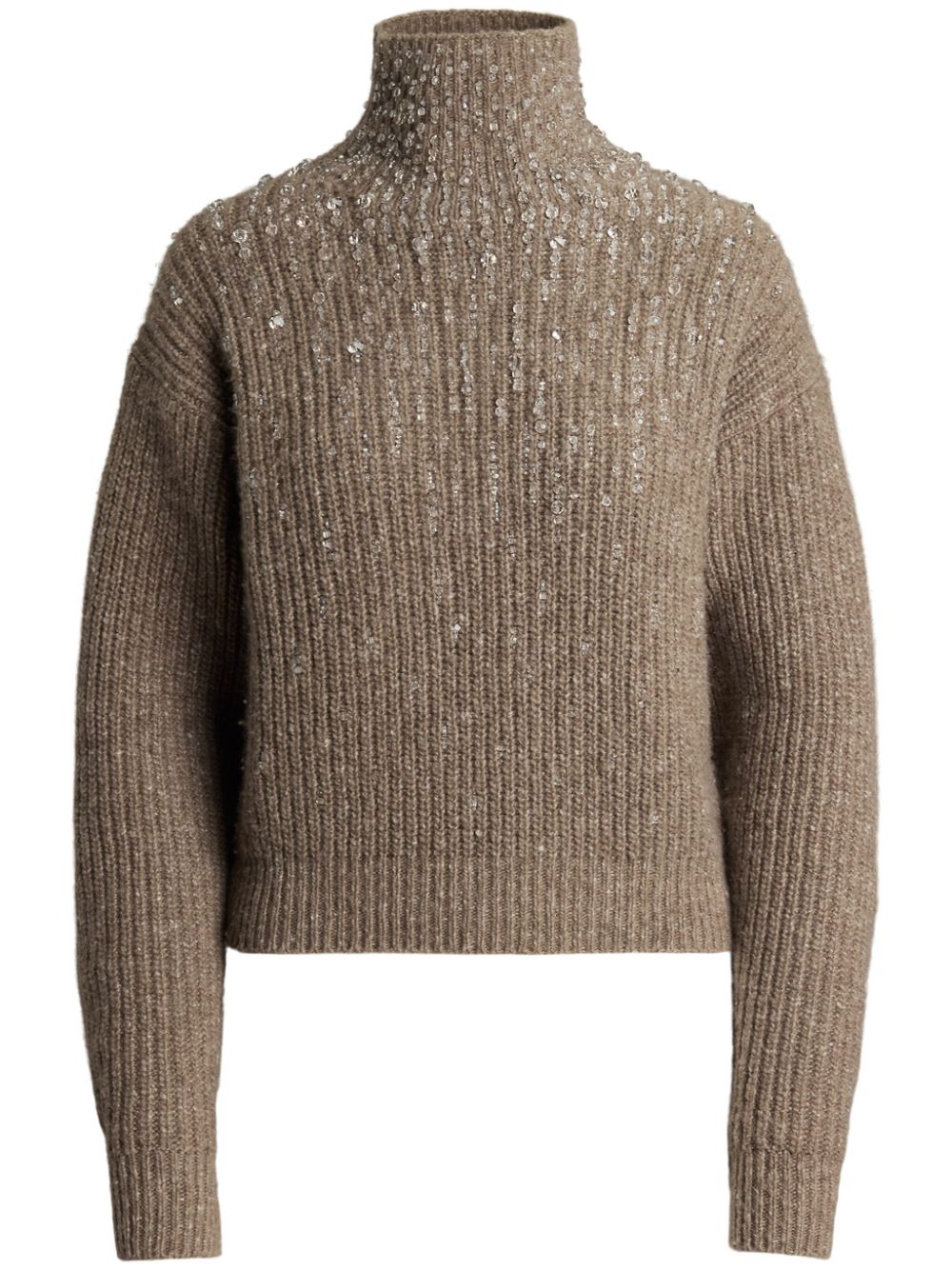 Ralph Lauren Collection sequin-embellished knitted jumper - Brown von Ralph Lauren Collection