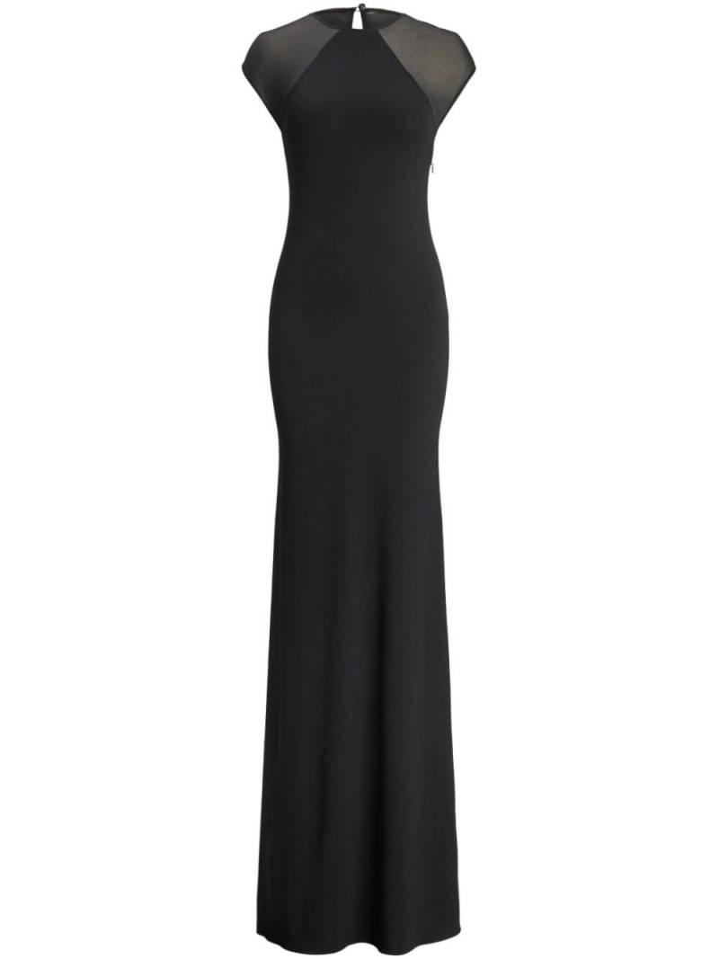 Ralph Lauren Collection sheer detailing maxi-dress - Black von Ralph Lauren Collection