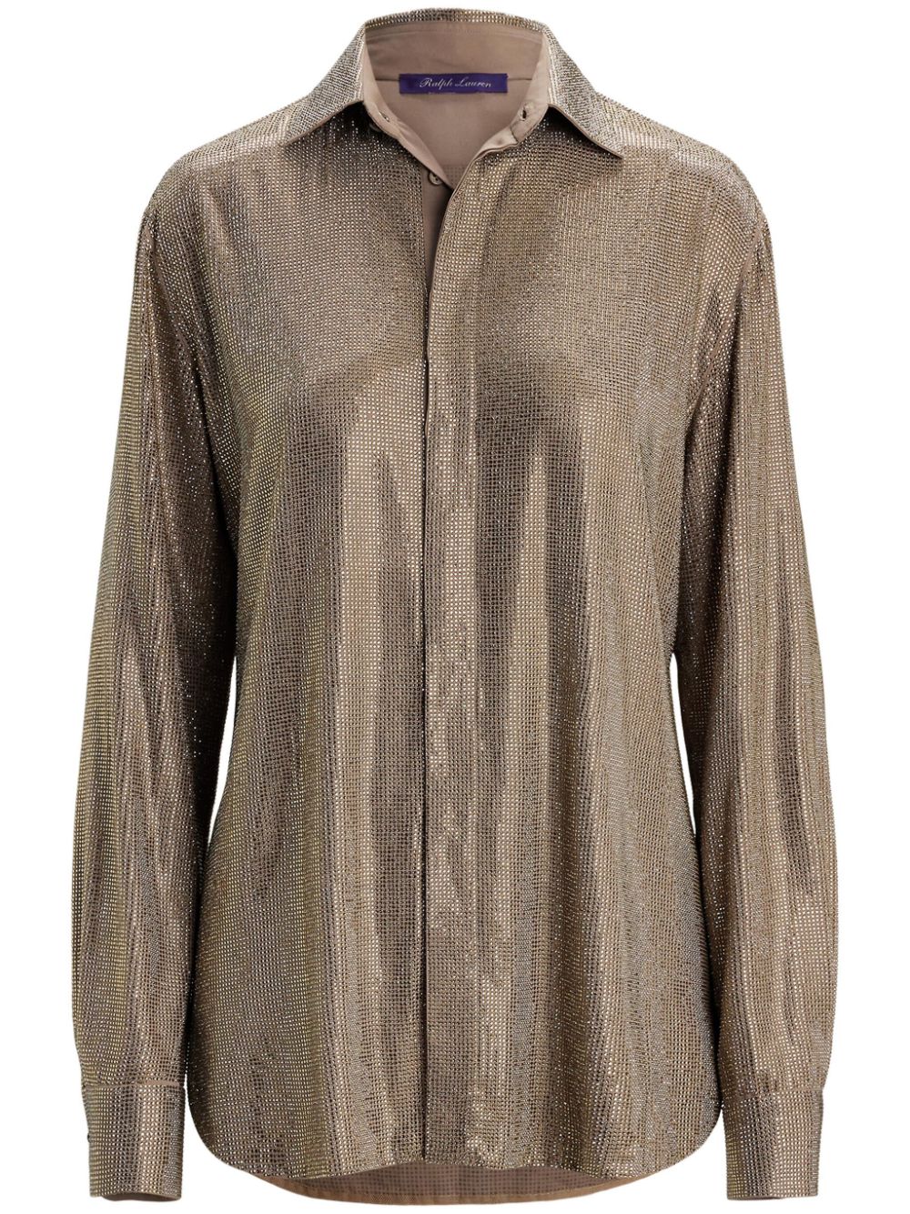 Ralph Lauren Collection silk georgette Adrien shirt - Neutrals von Ralph Lauren Collection