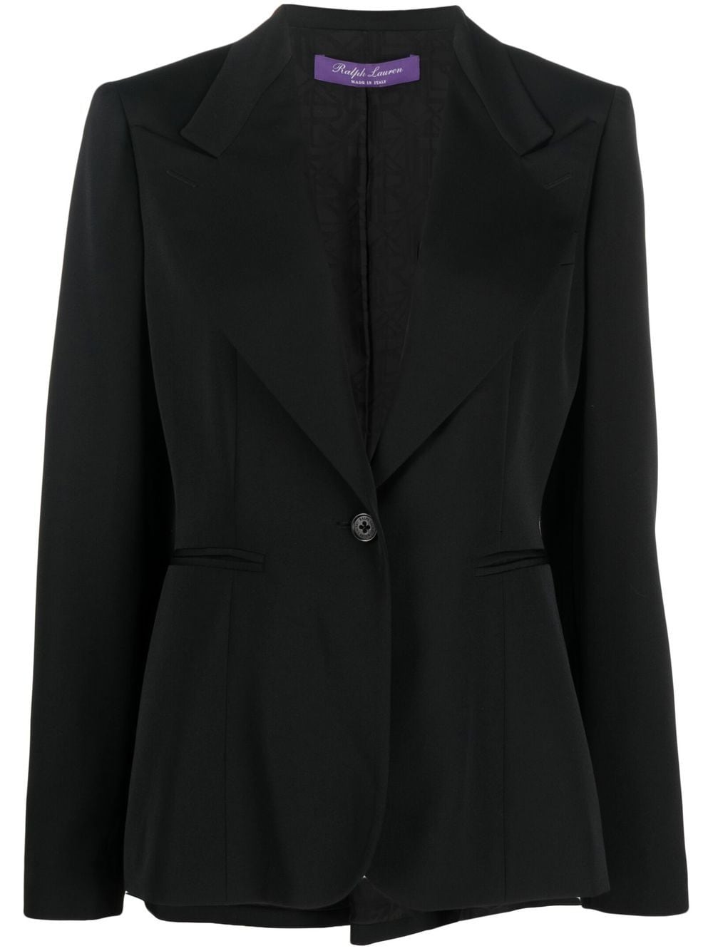 Ralph Lauren Collection single-breasted fitted blazer - Black von Ralph Lauren Collection