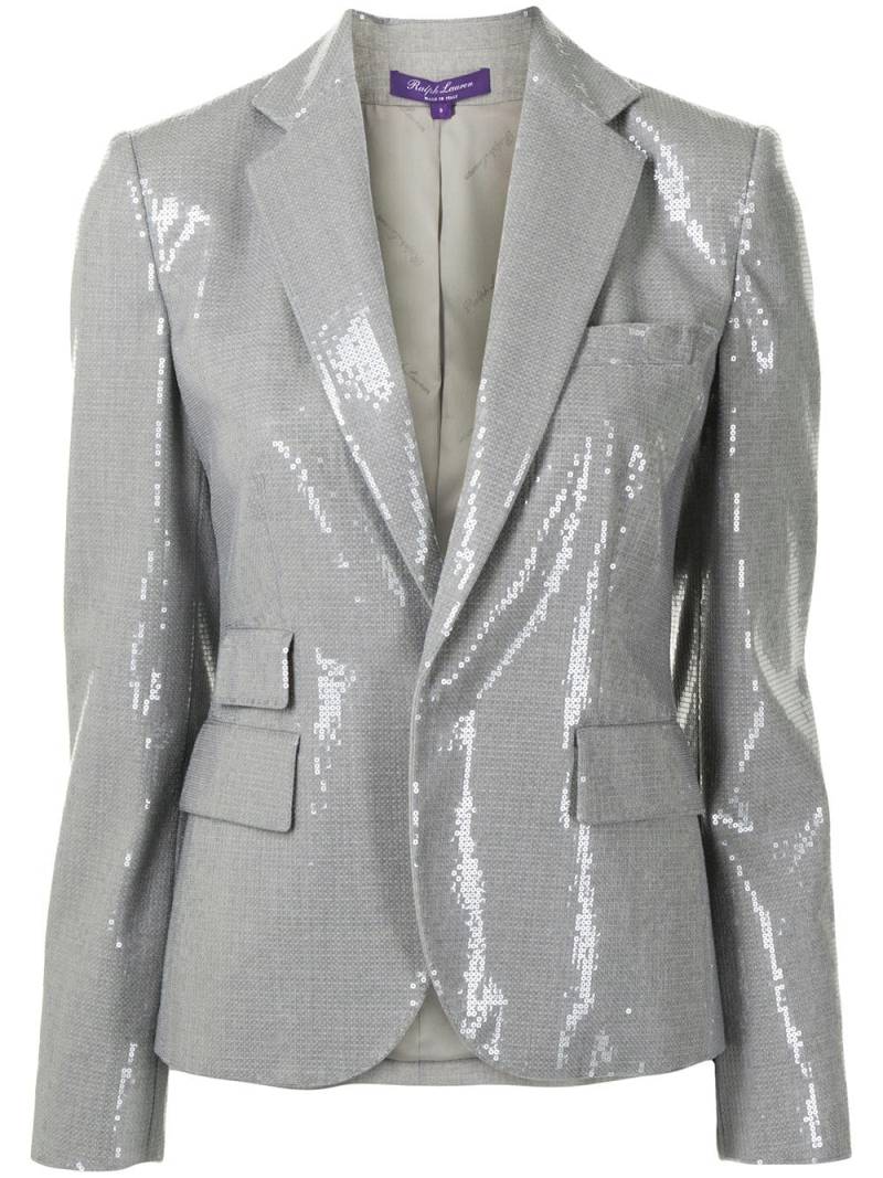 Ralph Lauren Collection single breasted sequin blazer - Grey von Ralph Lauren Collection