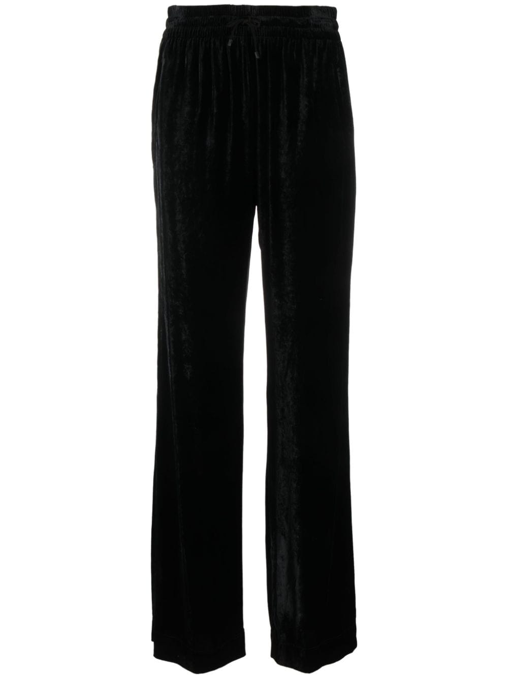 Ralph Lauren Collection straight-leg velvet trousers - Black von Ralph Lauren Collection