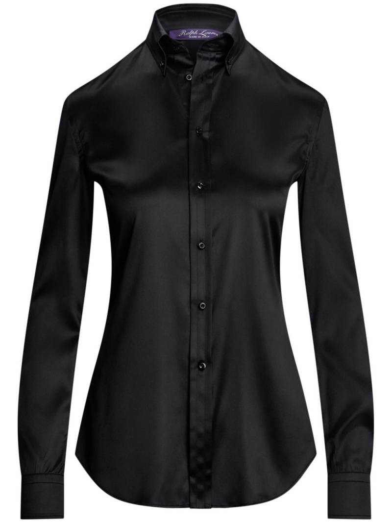 Ralph Lauren Collection stretch-silk shirt - Black von Ralph Lauren Collection