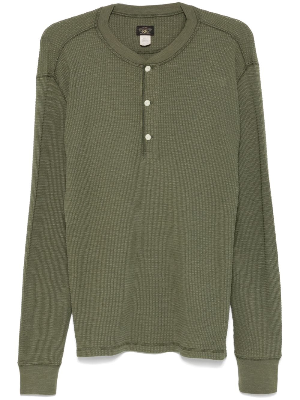 Ralph Lauren Collection waffle-knit Henley top - Green von Ralph Lauren Collection