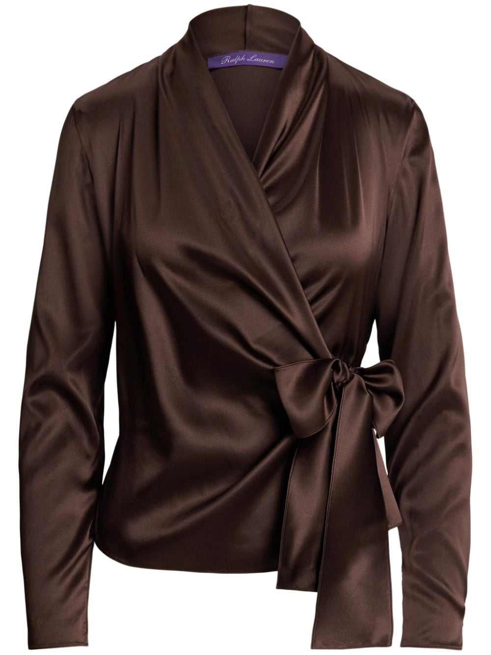 Ralph Lauren Collection wrap blouse - Brown von Ralph Lauren Collection