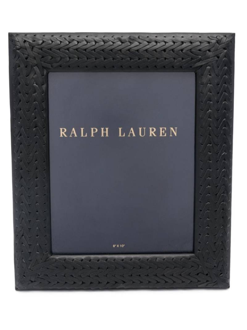 Ralph Lauren Home Adrienne leather photo frame - Black von Ralph Lauren Home