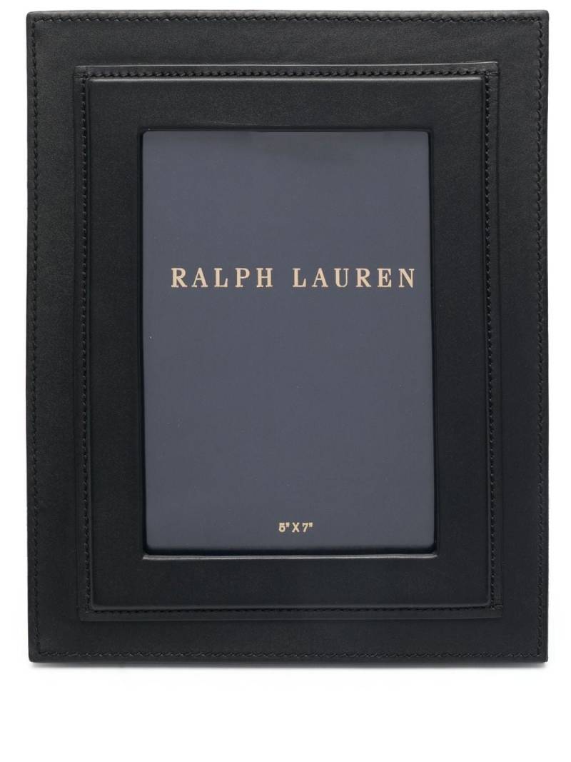 Ralph Lauren Home Brennan leather photo frame (5cm x 7cm ) - Black von Ralph Lauren Home