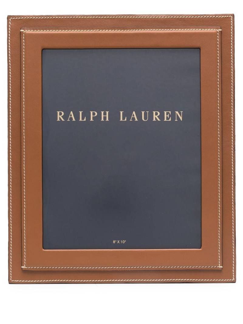 Ralph Lauren Home Brennan leather photo frame ( 8cm x 10cm) - Brown von Ralph Lauren Home