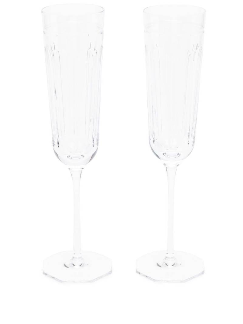 Ralph Lauren Home Coraline champagne glasses - White von Ralph Lauren Home