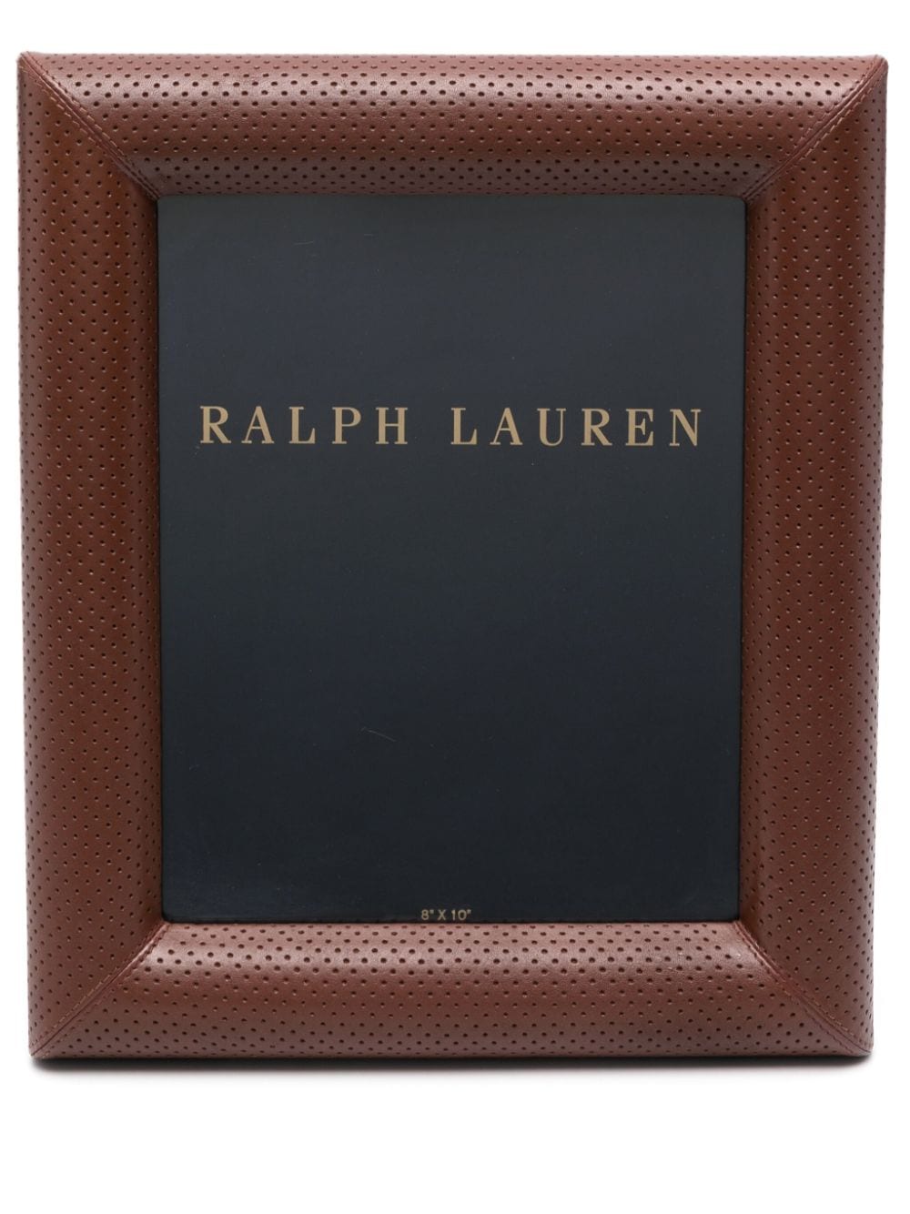 Ralph Lauren Home Durham perforated leather photo frame (20x25cm) - Brown von Ralph Lauren Home