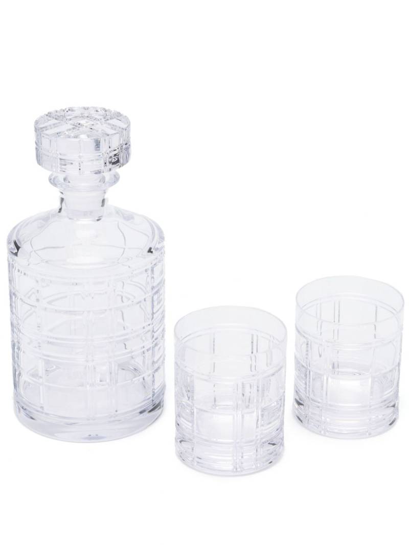 Ralph Lauren Home Hudson Plaid glass gift set - White von Ralph Lauren Home