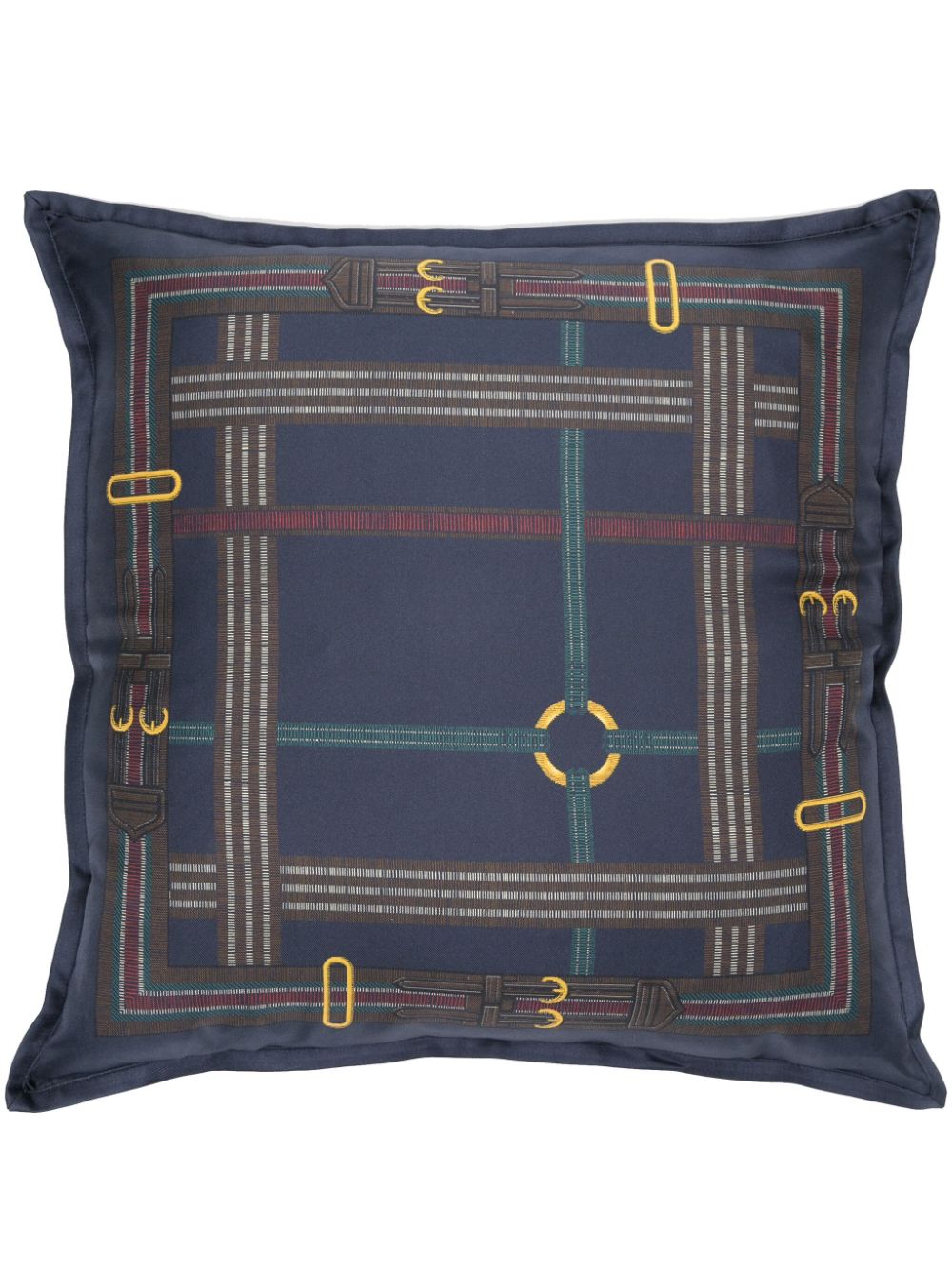 Ralph Lauren Home Ledbury belt-motif silk cushion - Blue von Ralph Lauren Home