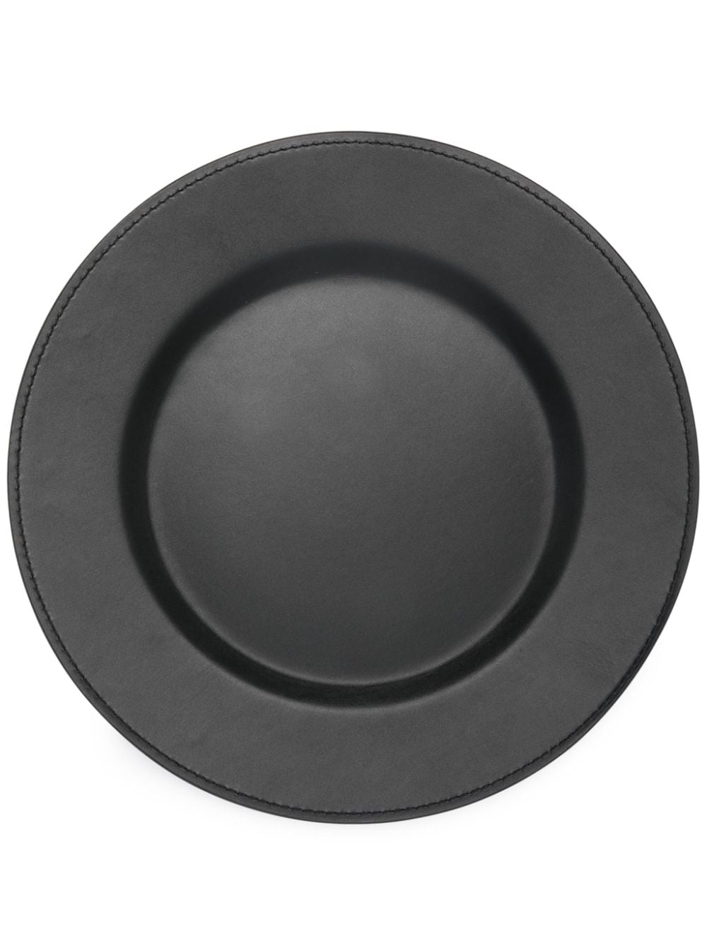 Ralph Lauren Home Wyatt leather charger plate - Black von Ralph Lauren Home