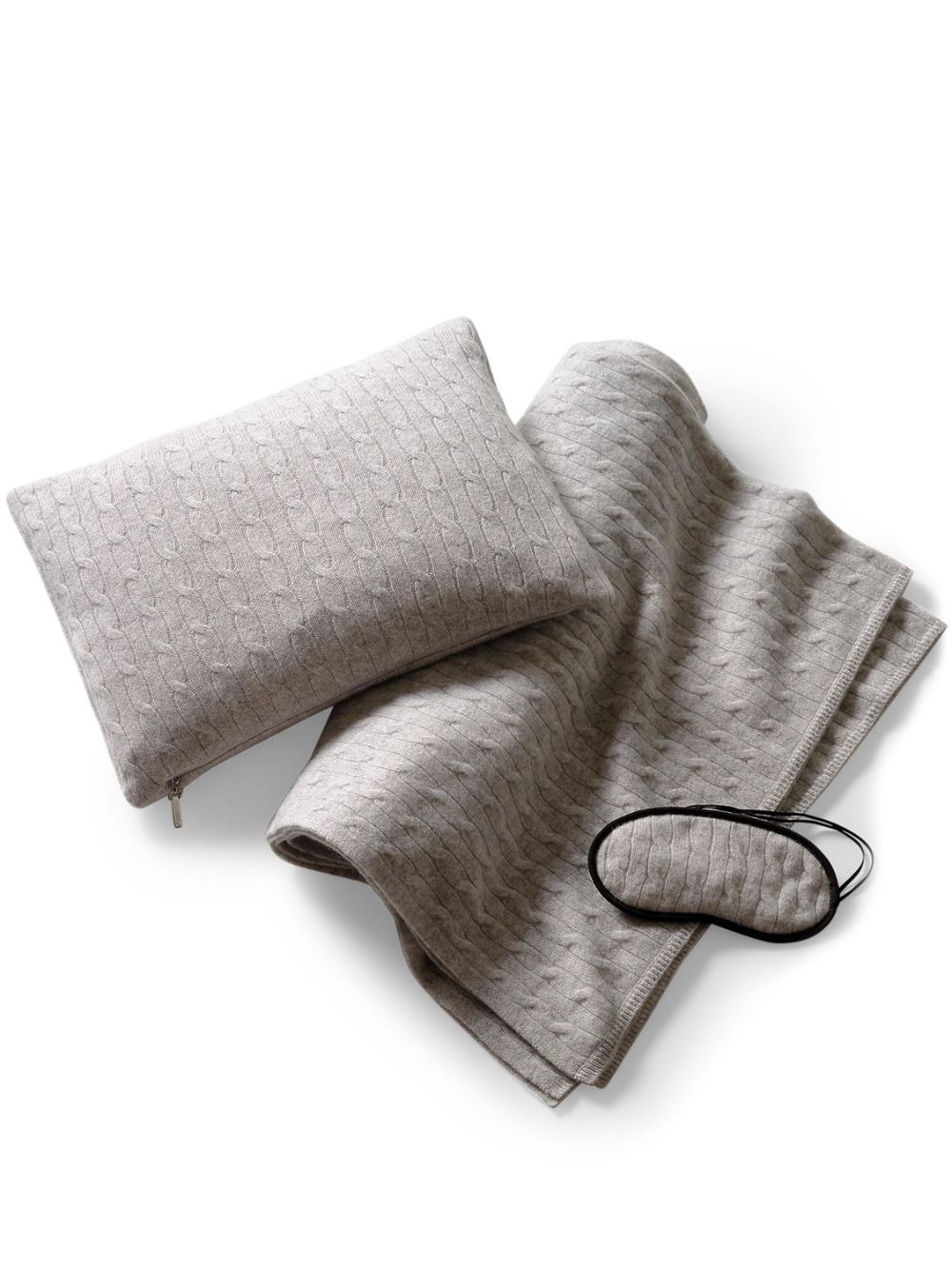 Ralph Lauren Home cable-knit travel set - Grey von Ralph Lauren Home