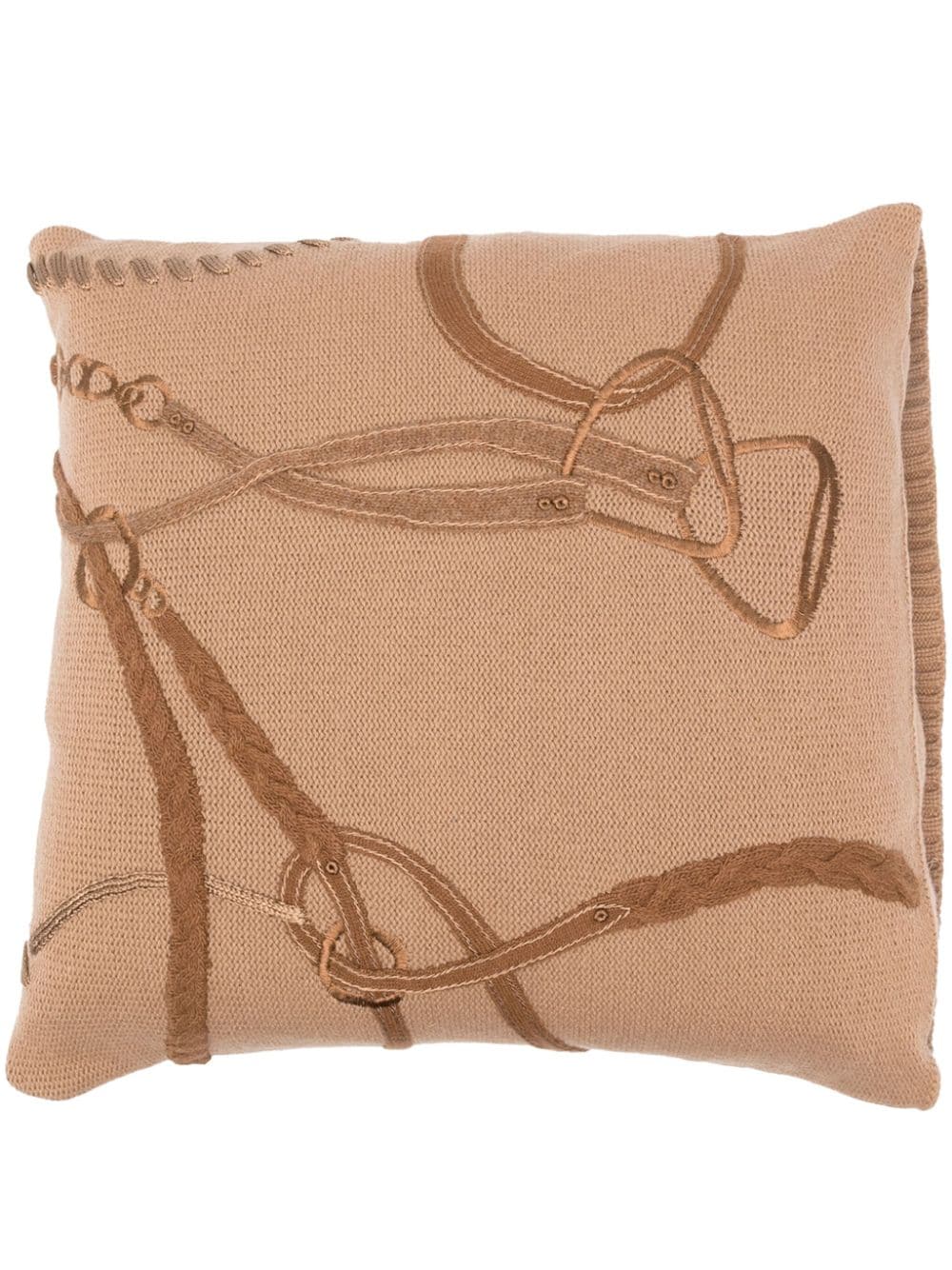 Ralph Lauren Home equestrian-motif knitted cushion - Brown von Ralph Lauren Home