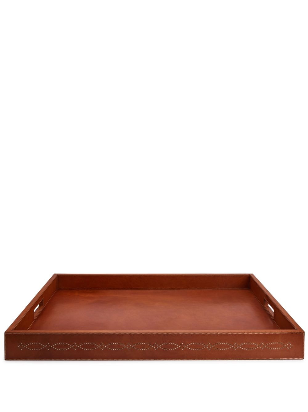 Ralph Lauren Home studded leather tray - Brown von Ralph Lauren Home