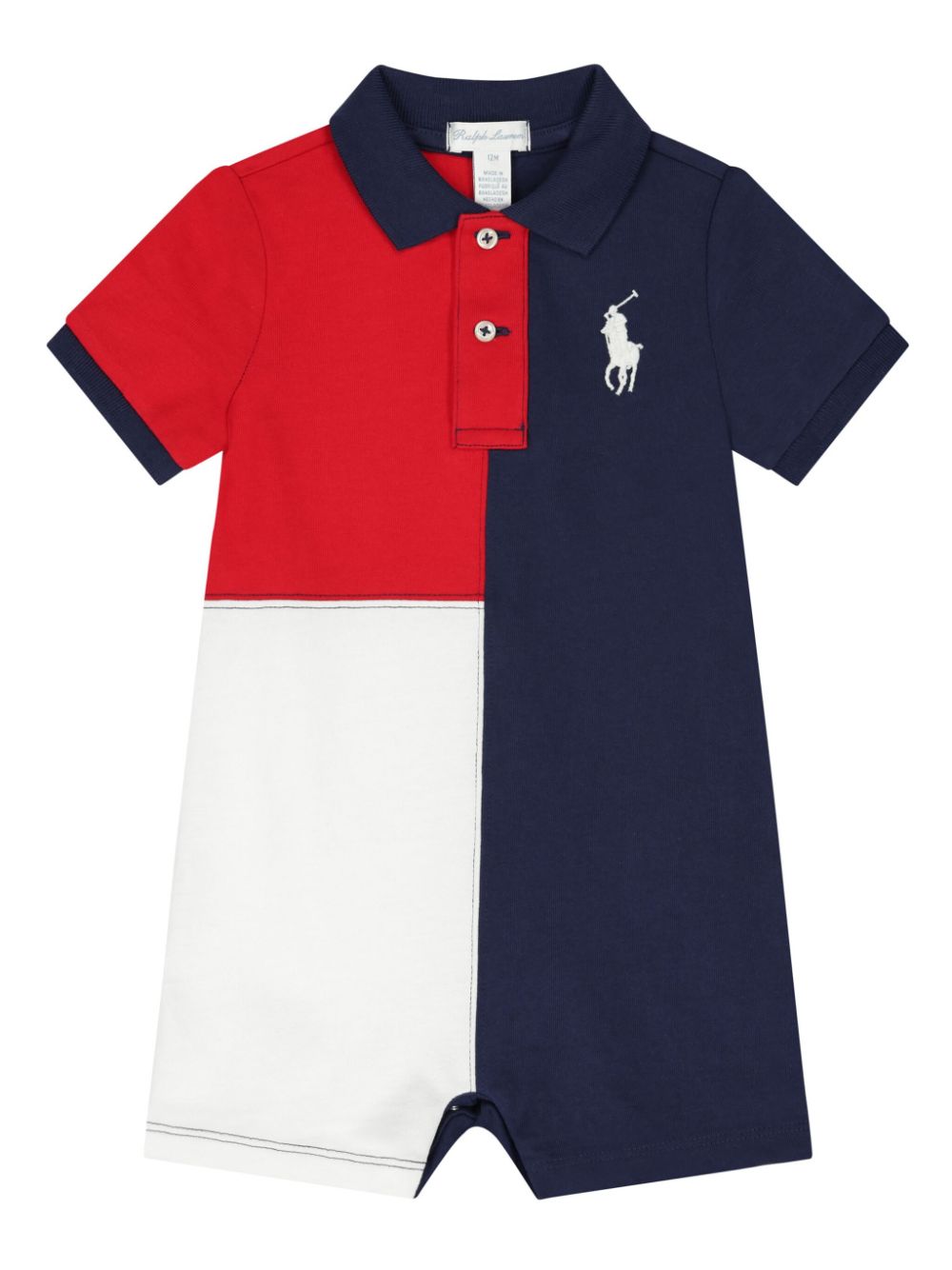 POLO RALPH LAUREN KIDS Big Pony romper - Blue von POLO RALPH LAUREN KIDS