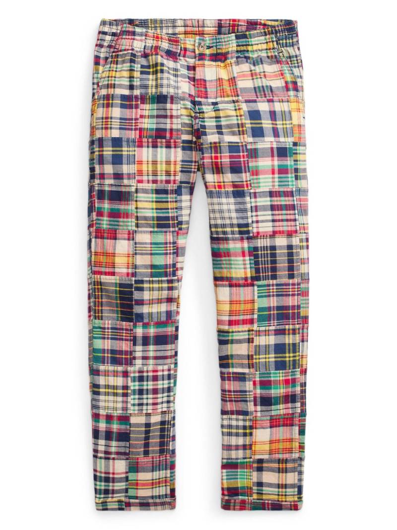 POLO RALPH LAUREN KIDS Madras-checked trousers - Neutrals von POLO RALPH LAUREN KIDS