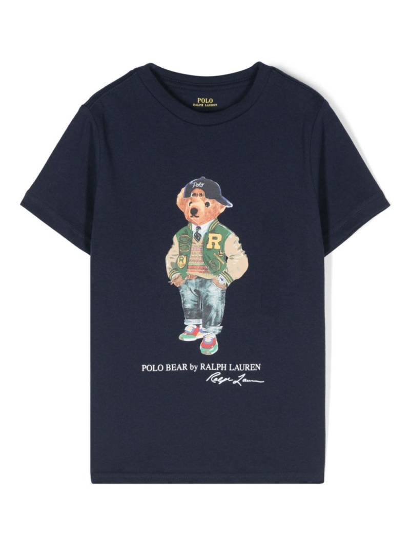 POLO RALPH LAUREN KIDS Polo Bear T-shirt - Blue von POLO RALPH LAUREN KIDS