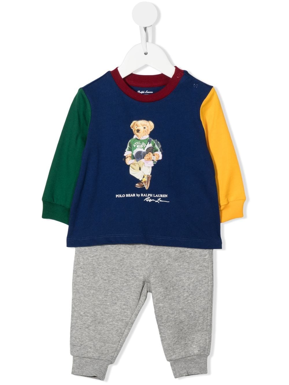 POLO RALPH LAUREN KIDS Polo Bear colour-block tracksuit set - Blue von POLO RALPH LAUREN KIDS