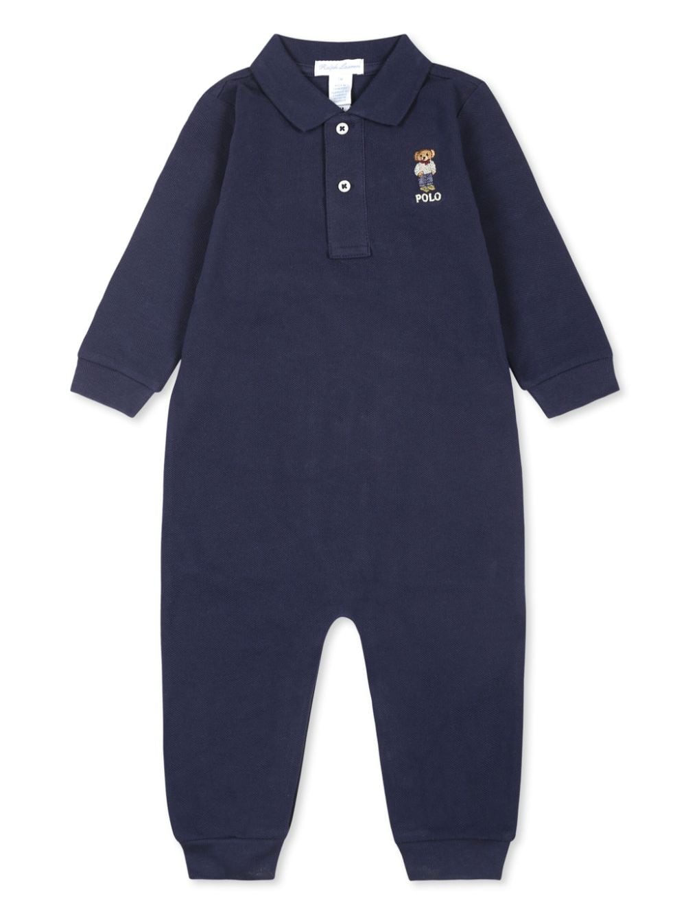 POLO RALPH LAUREN KIDS Polo Bear cotton babygrow - Blue von POLO RALPH LAUREN KIDS