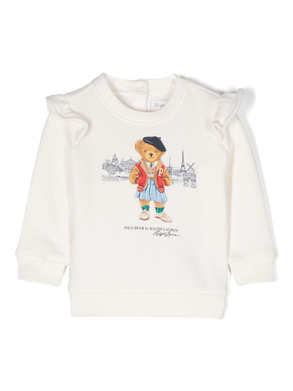 POLO RALPH LAUREN KIDS Polo Bear cotton sweatshirt - White von POLO RALPH LAUREN KIDS